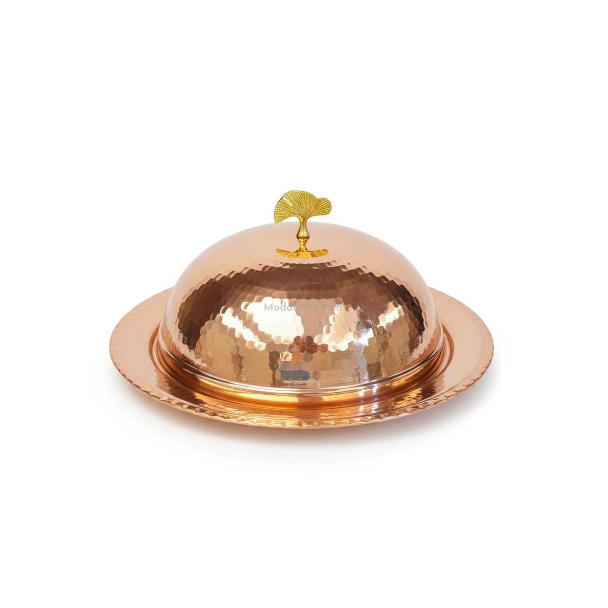 Bakır Kapaklı Sunumluk 27 Cm - Görsel 3