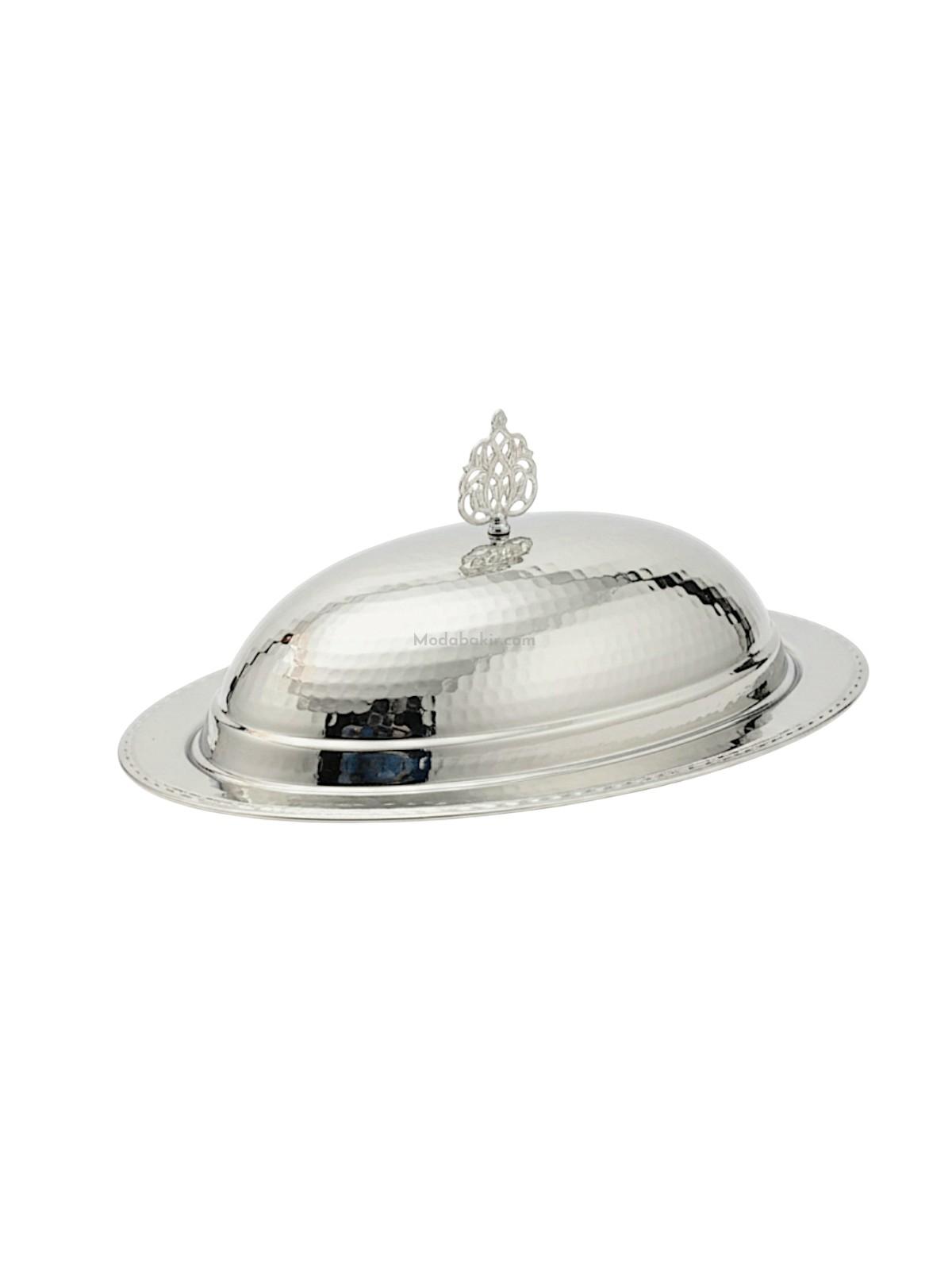 Bakır Kapaklı Sunumluk 40 Cm - Görsel 1