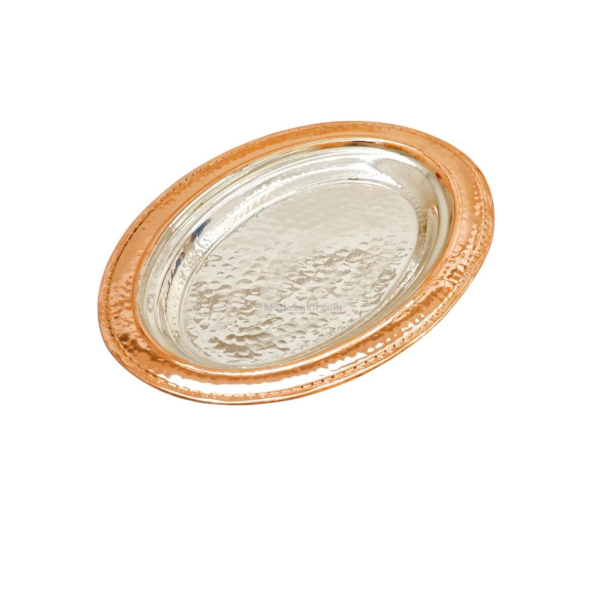 Bakır Kayık Tabak 30 cm - Görsel 1