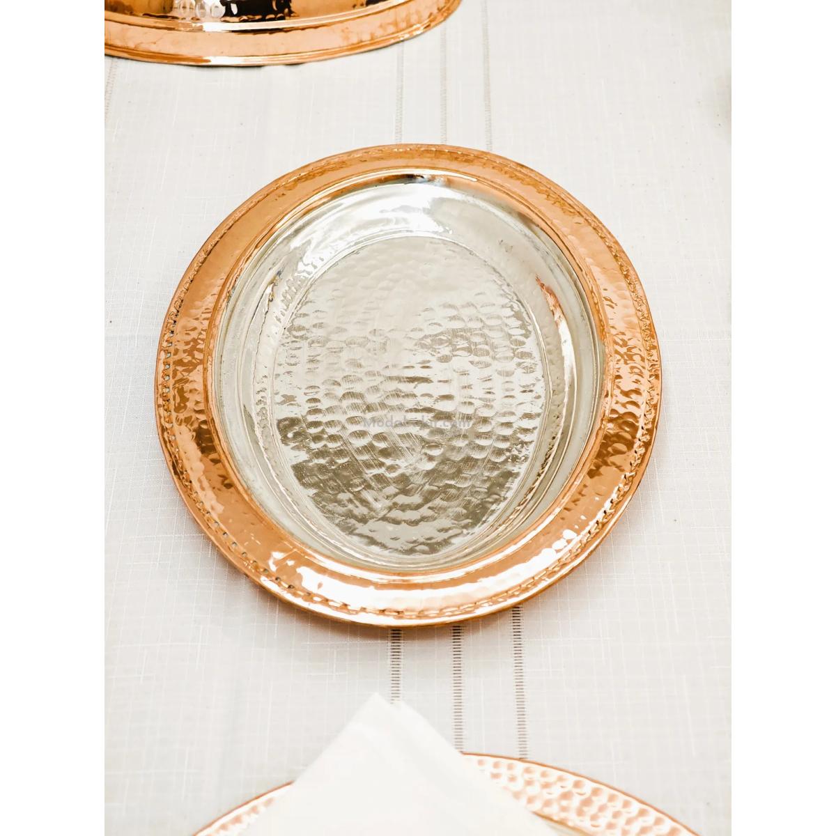 Bakır Kayık Tabak 30 cm - Görsel 4