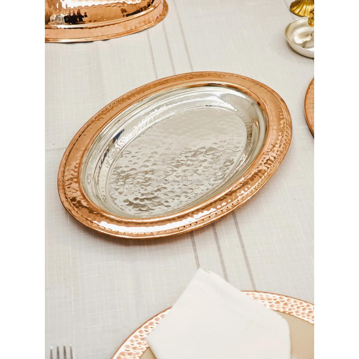 Bakır Kayık Tabak 30 cm - Görsel 5