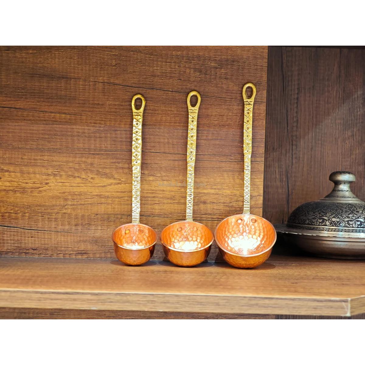 Bakır Kepçe Seti - Görsel 2