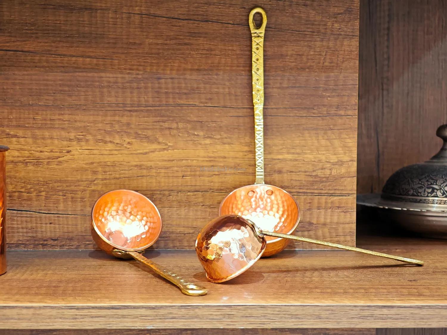 Bakır Kepçe Seti - Görsel 3