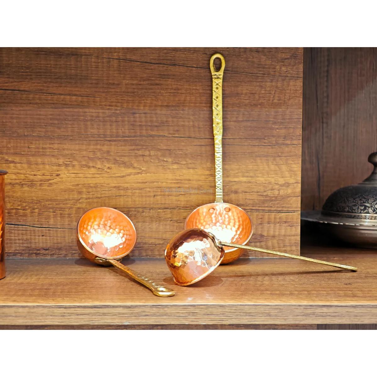 Bakır Kepçe Seti - Görsel 3