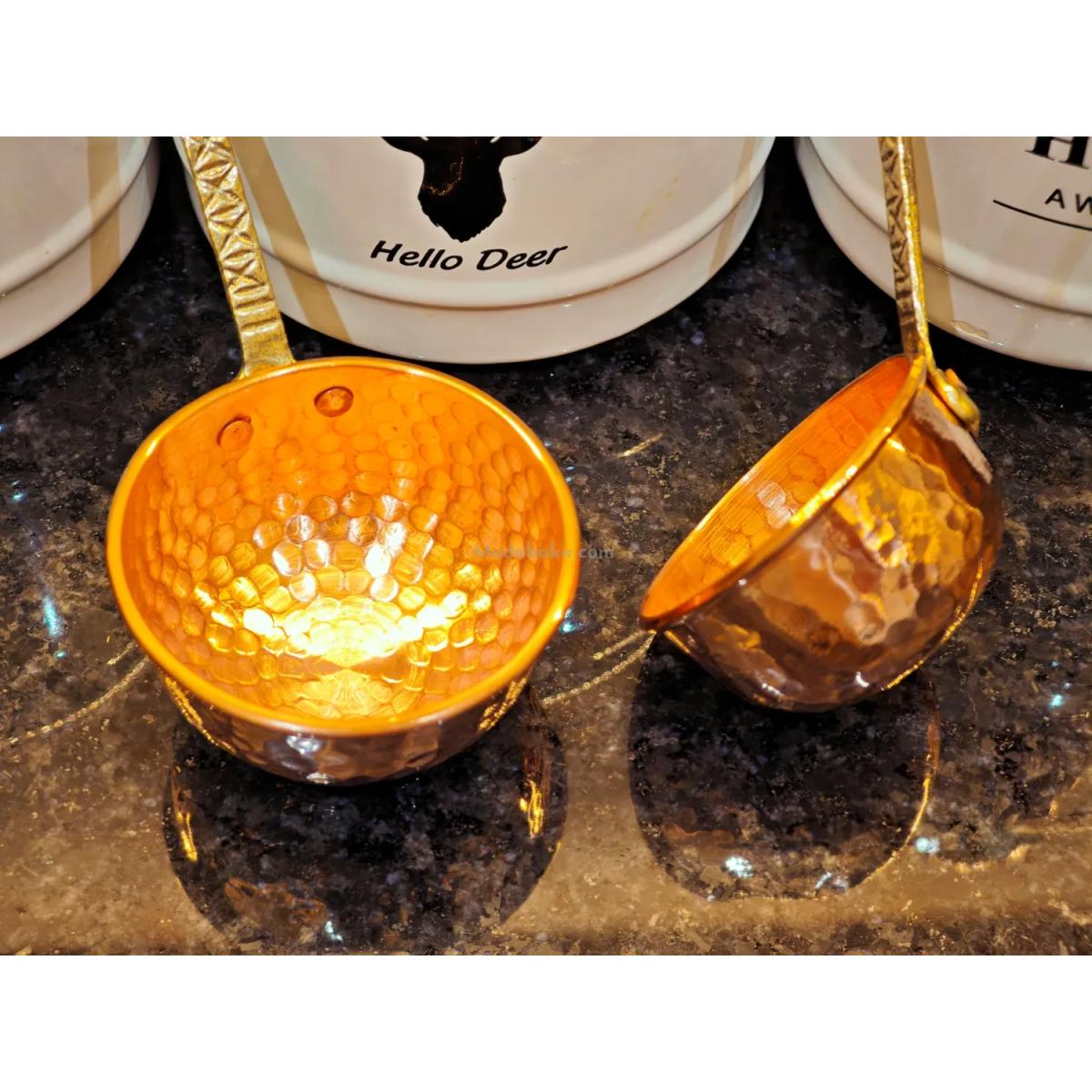 Bakır Kepçe Seti - Görsel 4