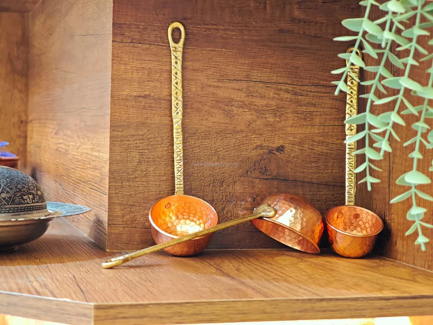 Bakır Kepçe Seti - Görsel 5