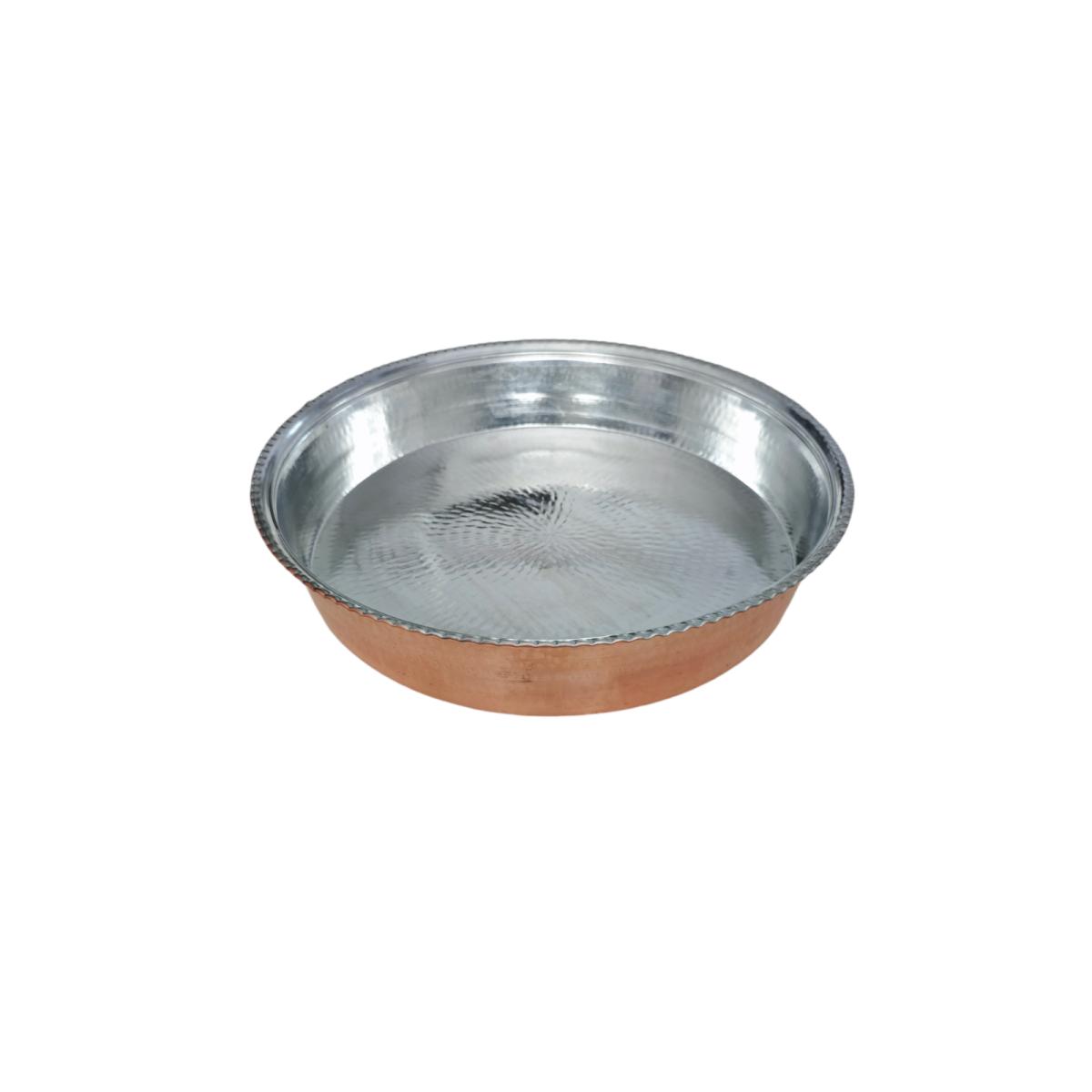 Bakır Çiğ Köfte Leğeni 35 Cm - Görsel 1