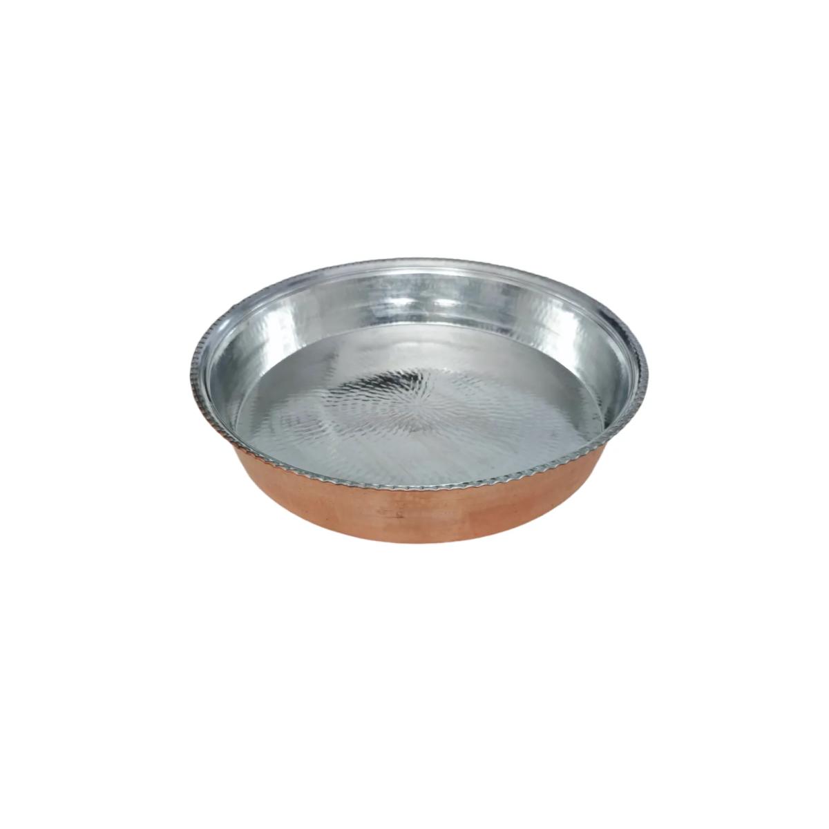 Bakır Çiğ Köfte Leğeni 54 Cm - Görsel 1