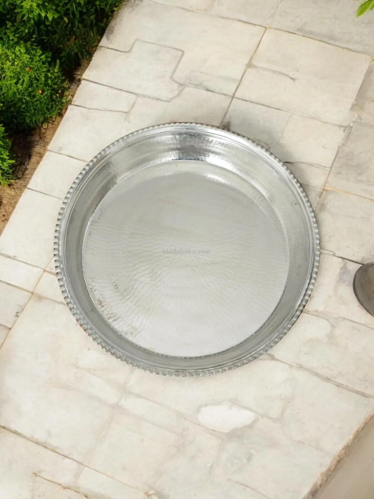 Bakır Çiğ Köfte Leğeni 54 Cm - Görsel 3