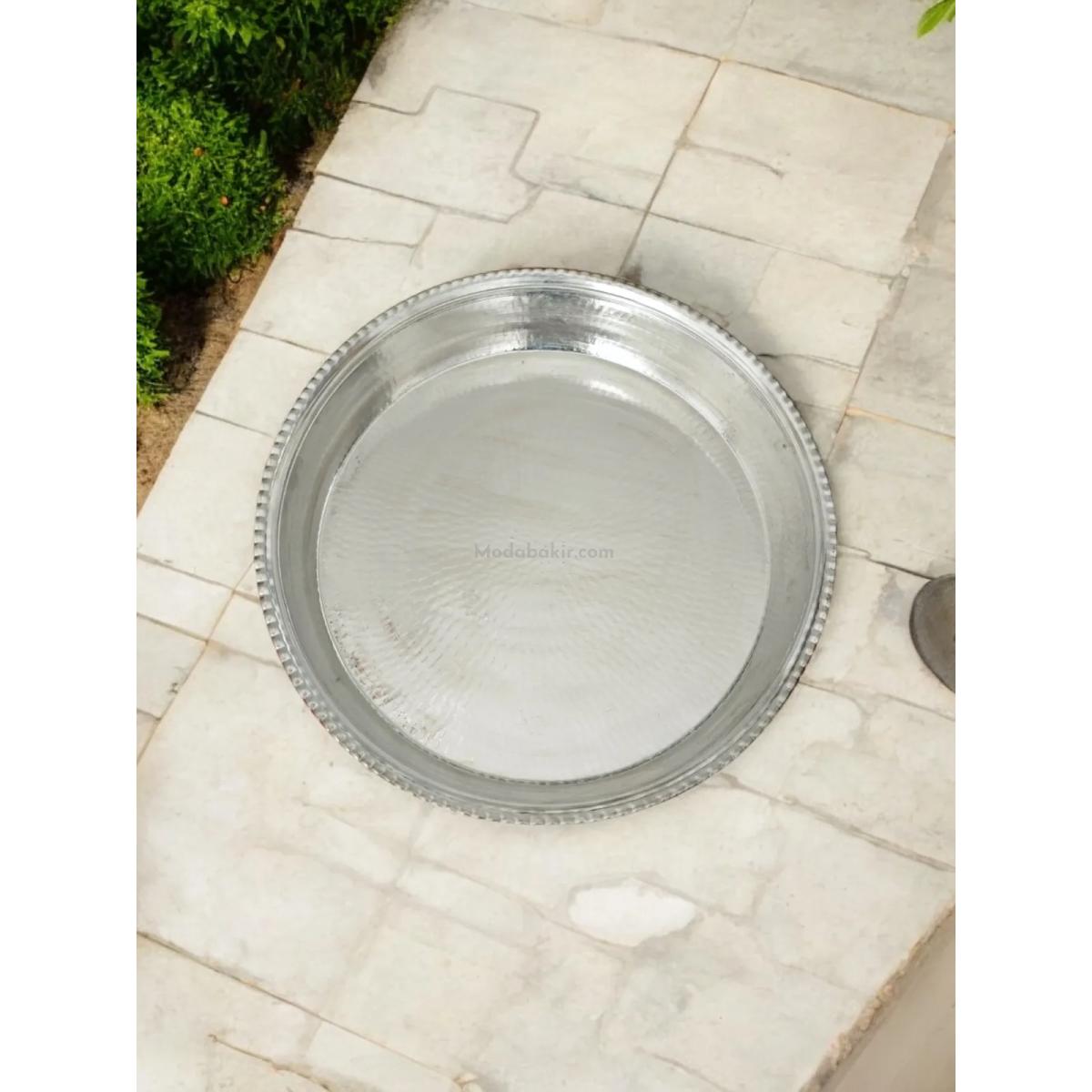 Bakır Çiğ Köfte Leğeni 54 Cm - Görsel 3