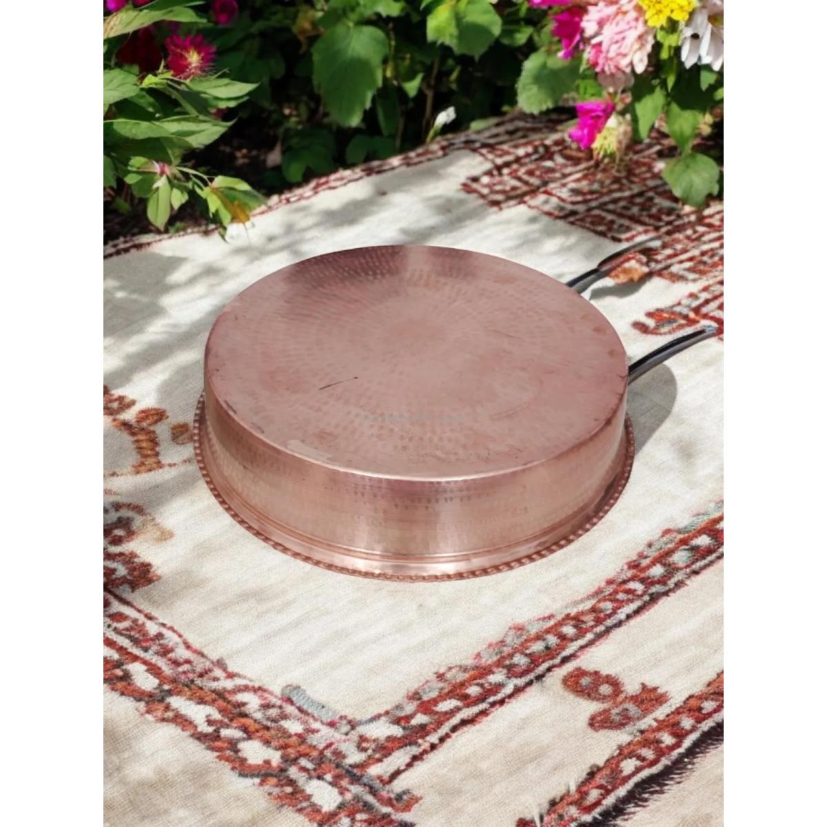 Bakır Çiğ Köfte Leğeni 54 Cm - Görsel 4