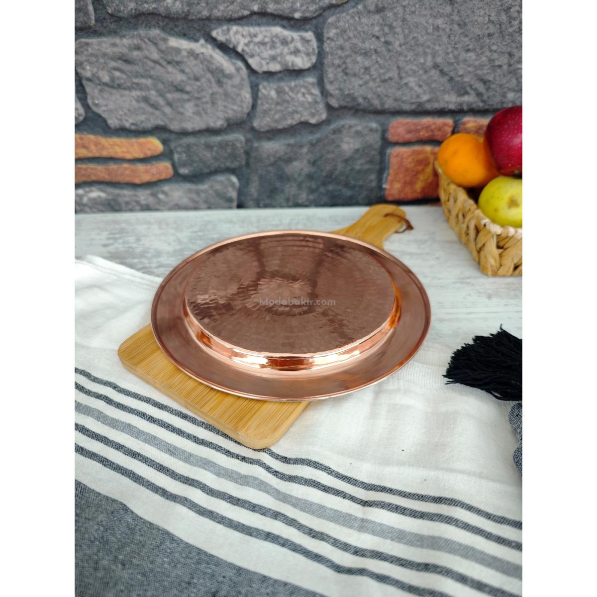 Bakır Künefe Tepsi 22 Cm - Görsel 4