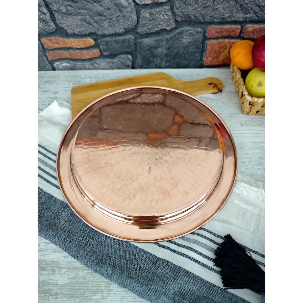 Bakır Künefe Tepsi 32 Cm - Görsel 5