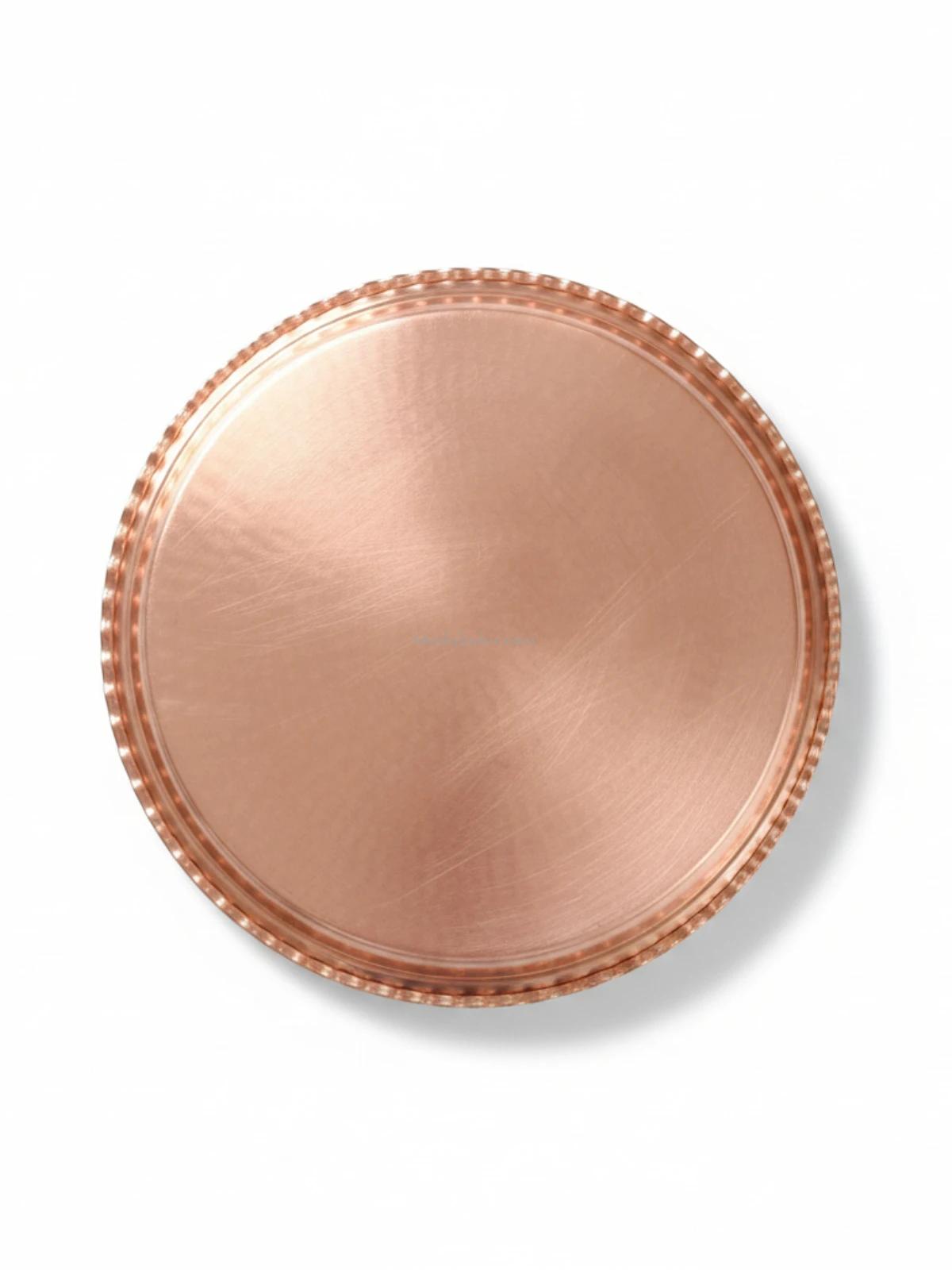 Bakır Künefe ve Fırın Tepsi 22 Cm - Görsel 4