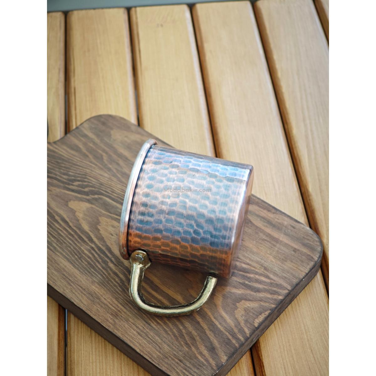 Bakır Kupa Bardak 330 ml Oksit - Görsel 3