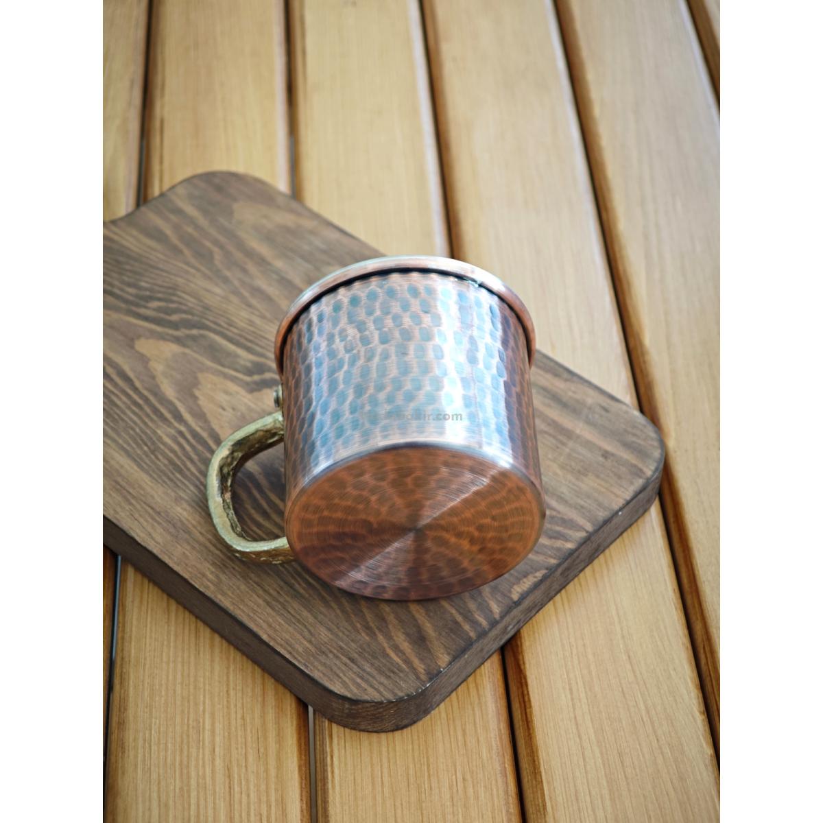 Bakır Kupa Bardak 330 ml Oksit - Görsel 4