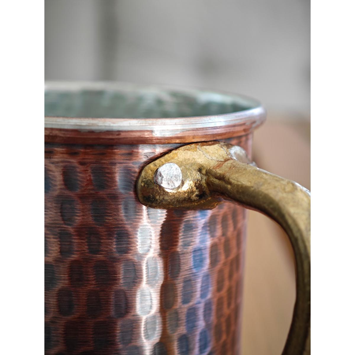 Bakır Kupa Bardak 330 ml Oksit - Görsel 5