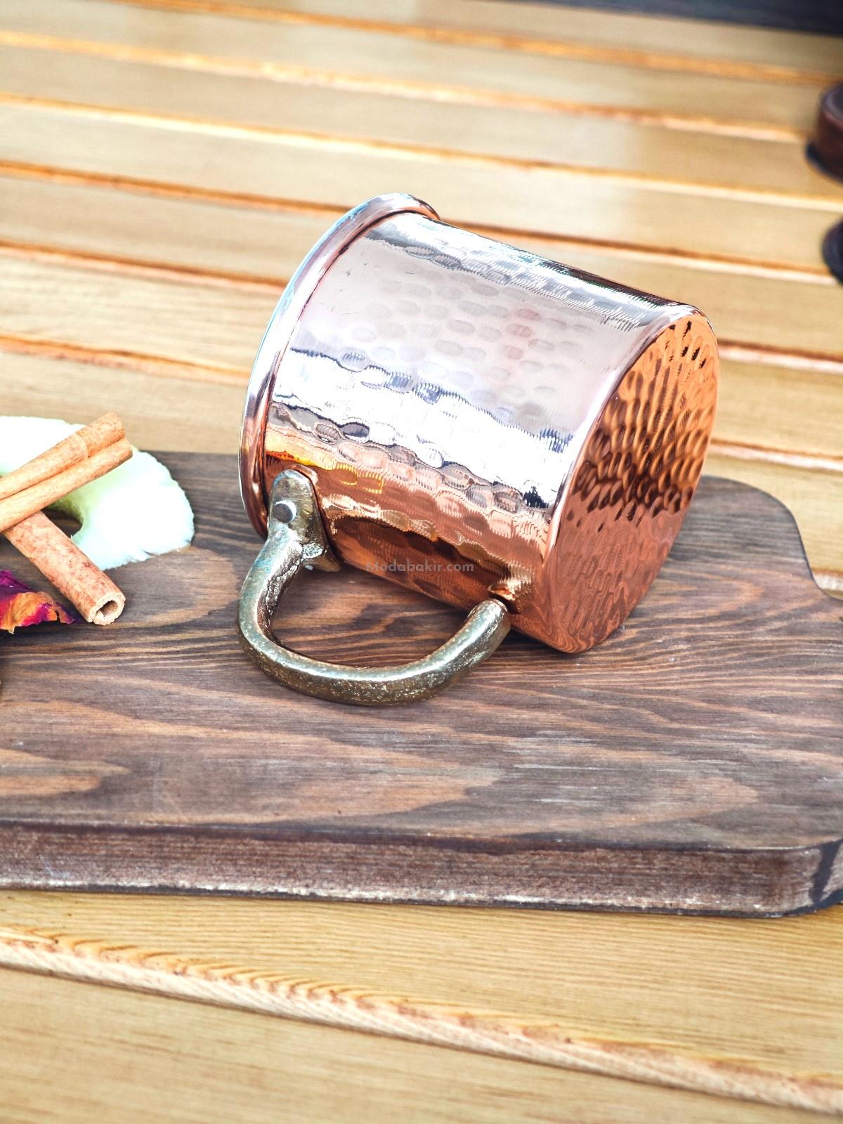 Bakır Kupa Bardak 330 ml - Görsel 2