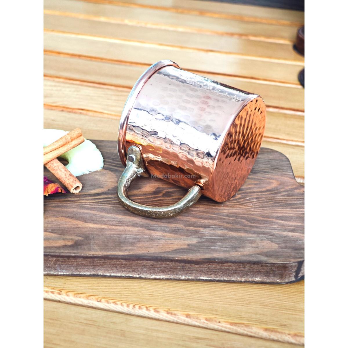 Bakır Kupa Bardak 330 ml - Görsel 2