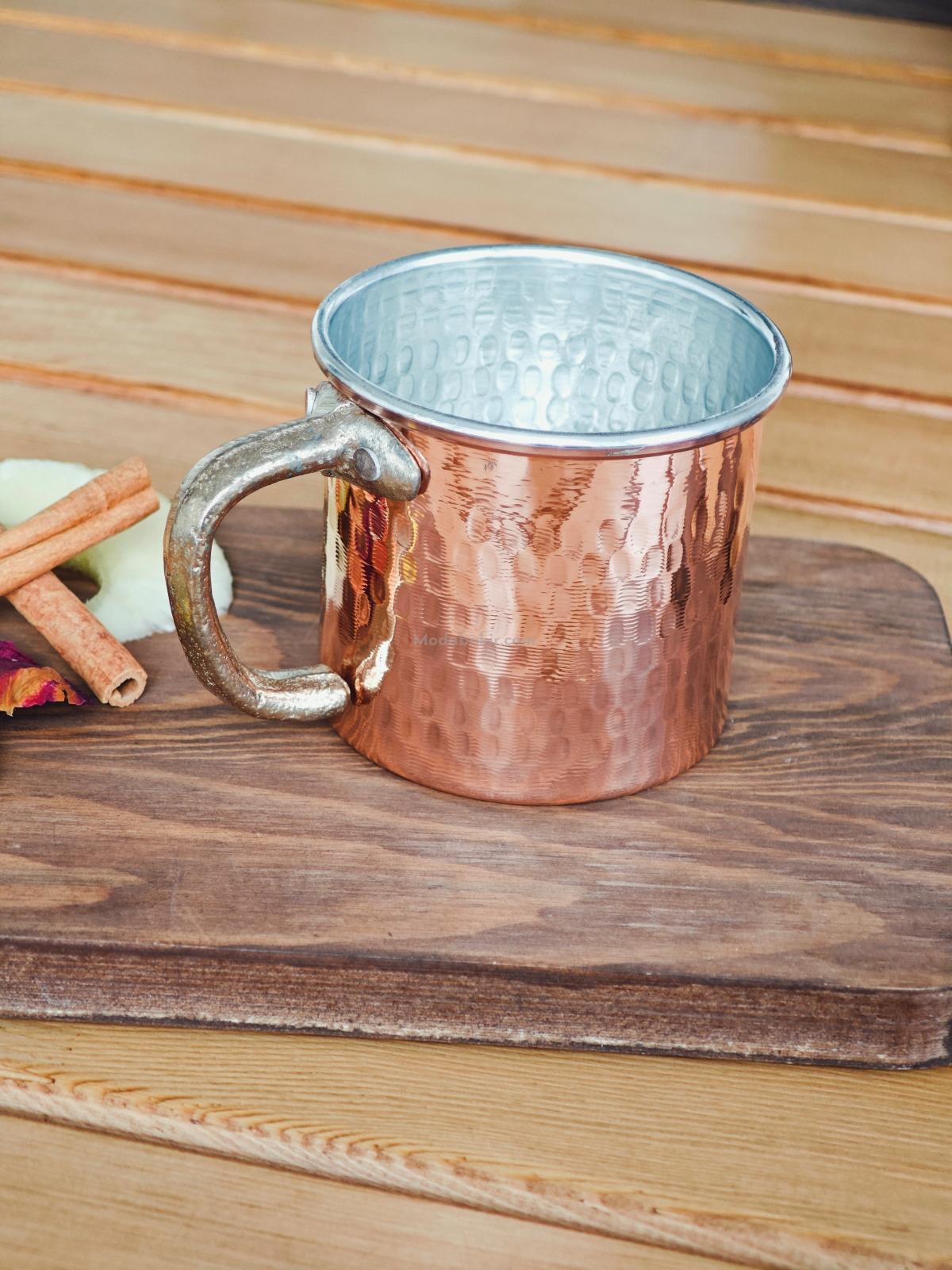 Bakır Kupa Bardak 330 ml - Görsel 3