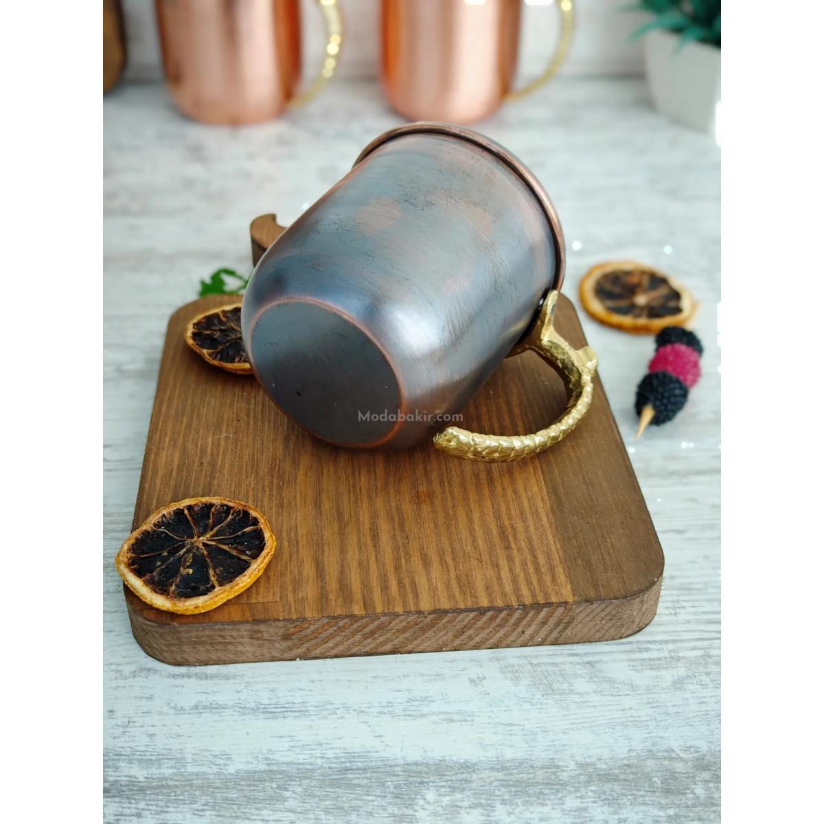 Bakır Kupa Bardak Oksit - Görsel 5