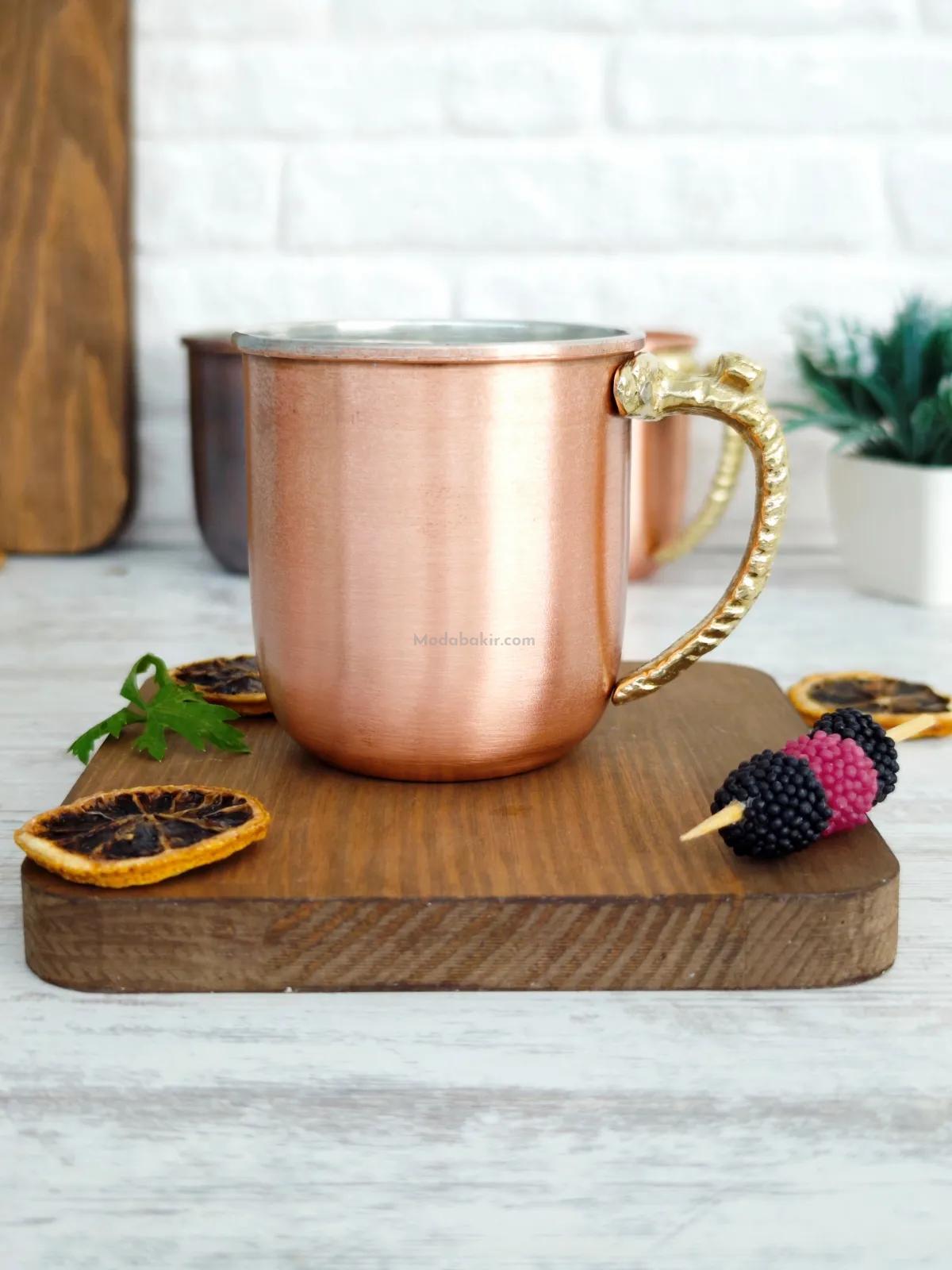 Bakır Kupa Bardak Premium - Görsel 3