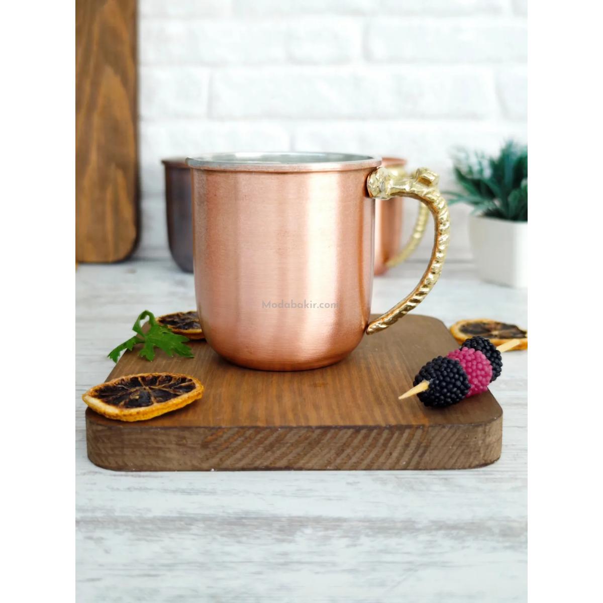 Bakır Kupa Bardak Premium - Görsel 3