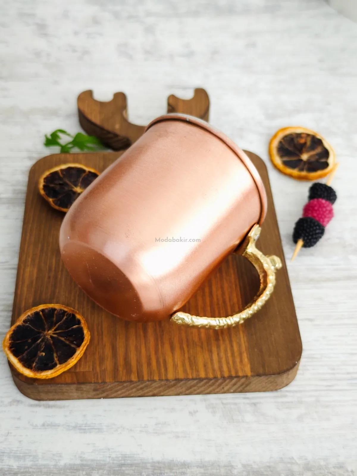 Bakır Kupa Bardak Premium - Görsel 4