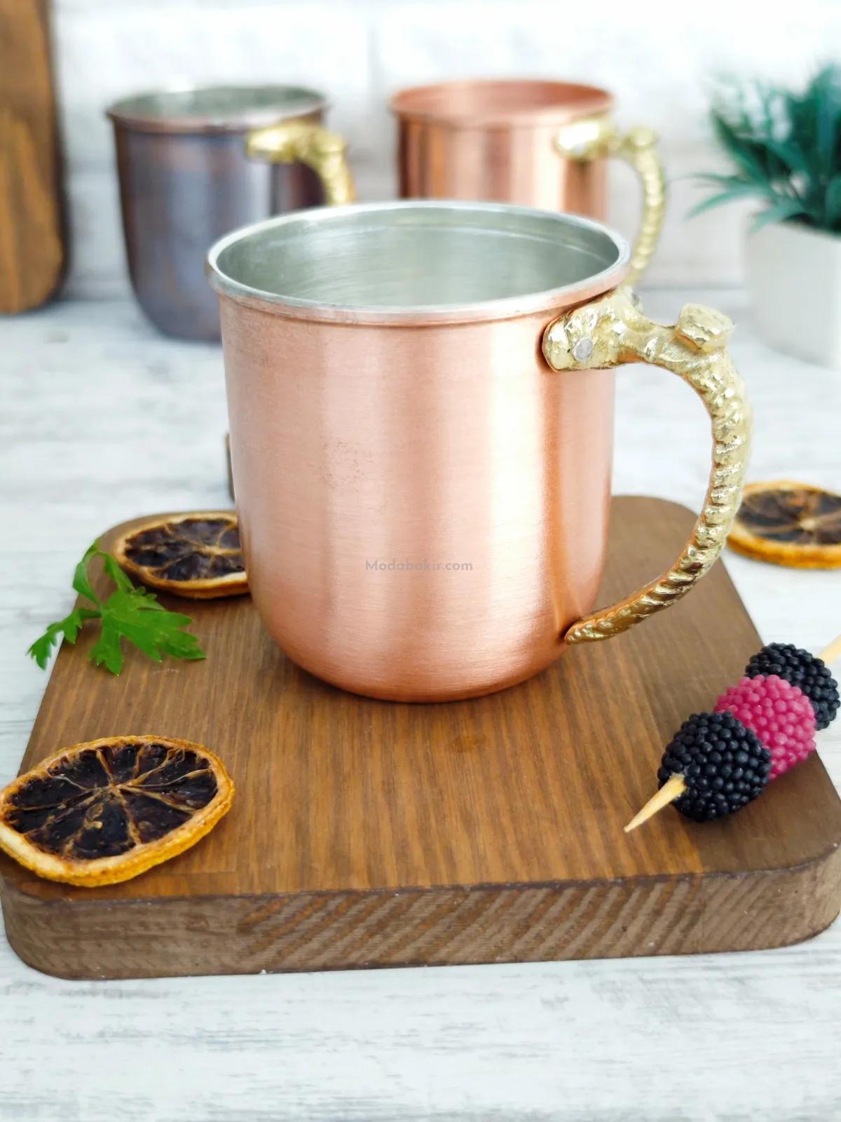 Bakır Kupa Bardak Premium - Görsel 5