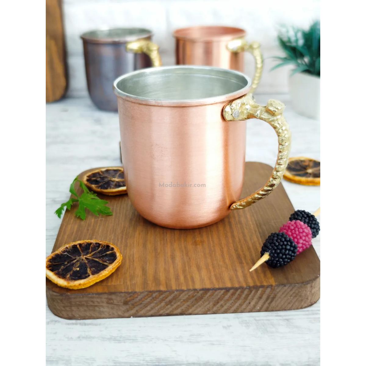 Bakır Kupa Bardak Premium - Görsel 5