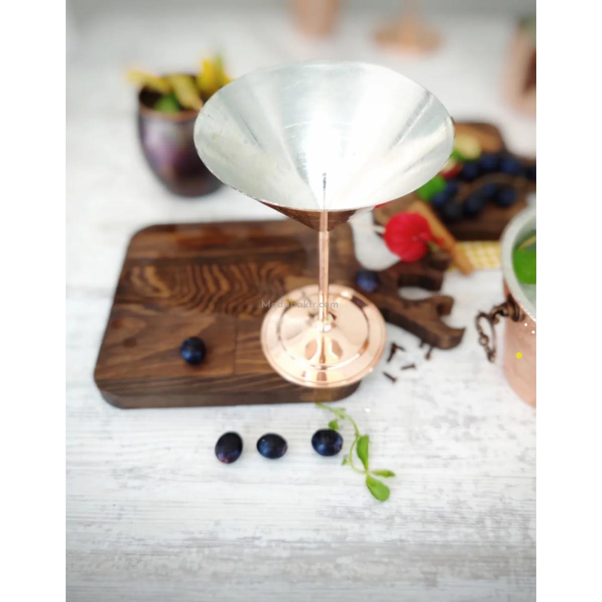 Bakır Martini Bardak - Görsel 2