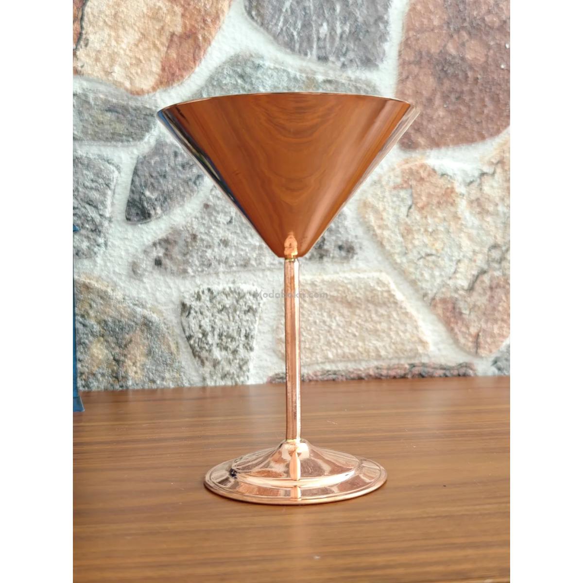 Bakır Martini Bardak - Görsel 3