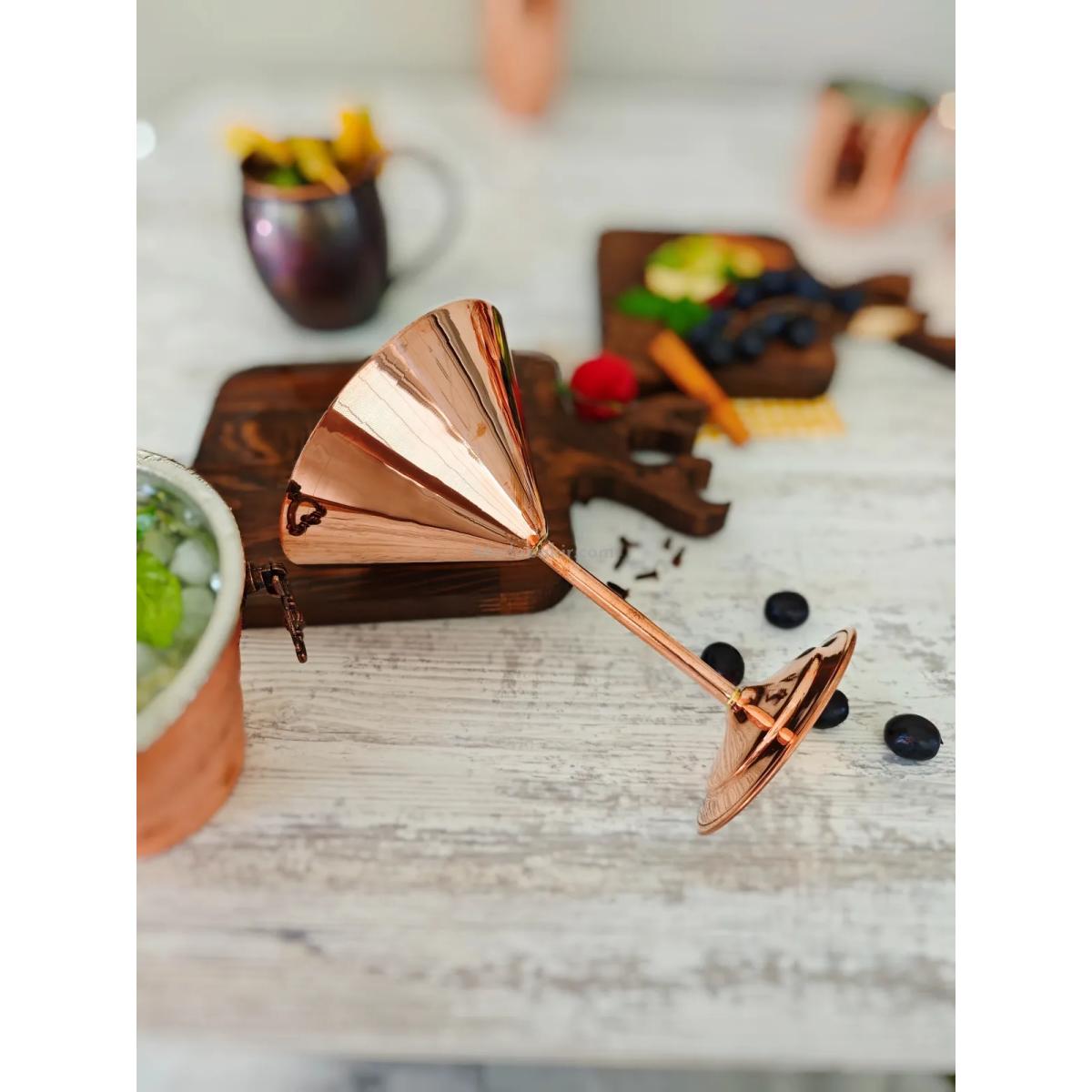 Bakır Martini Bardak - Görsel 5