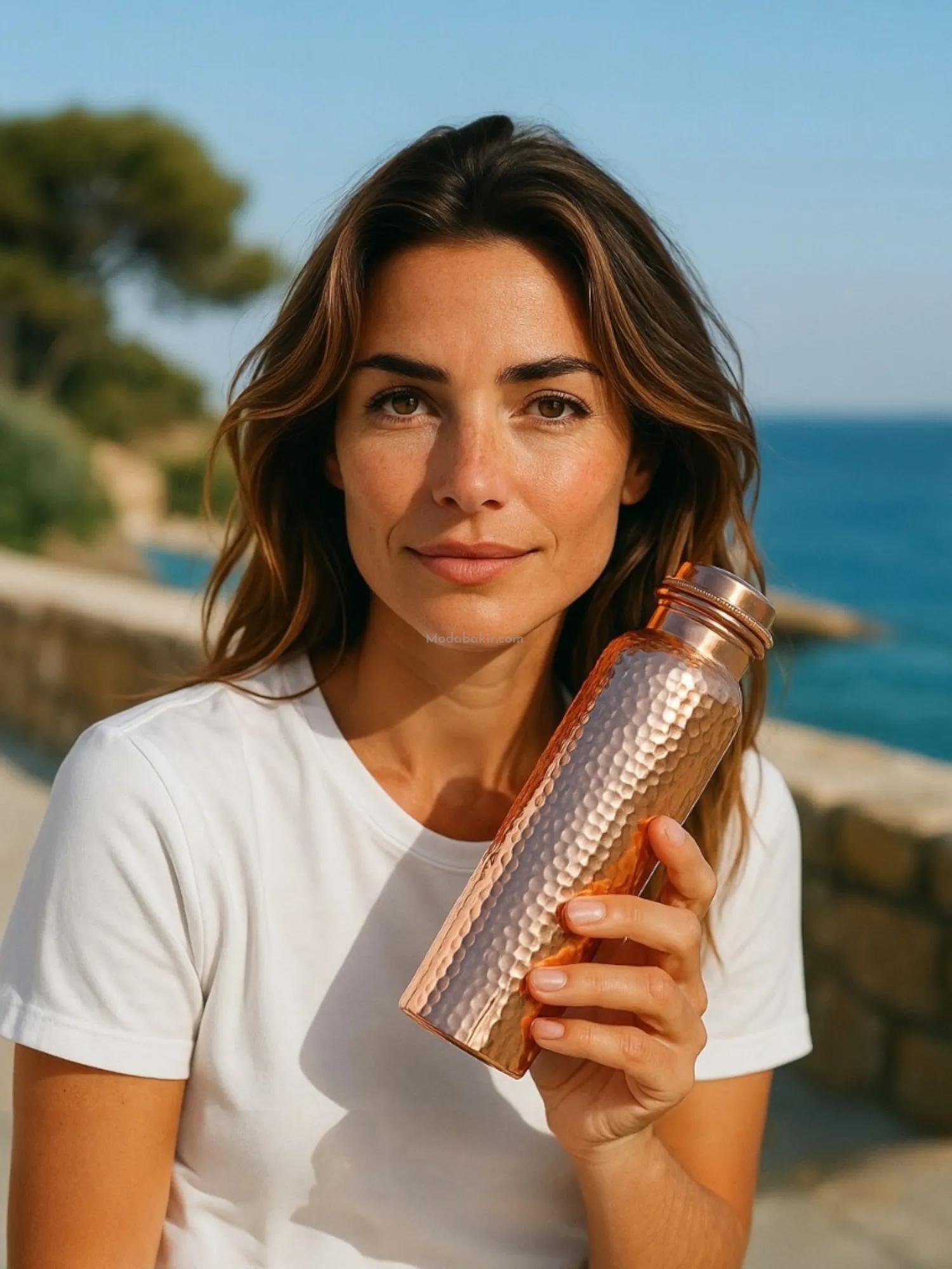 Bakır Matara,Bakır Su Matarası - Görsel 2