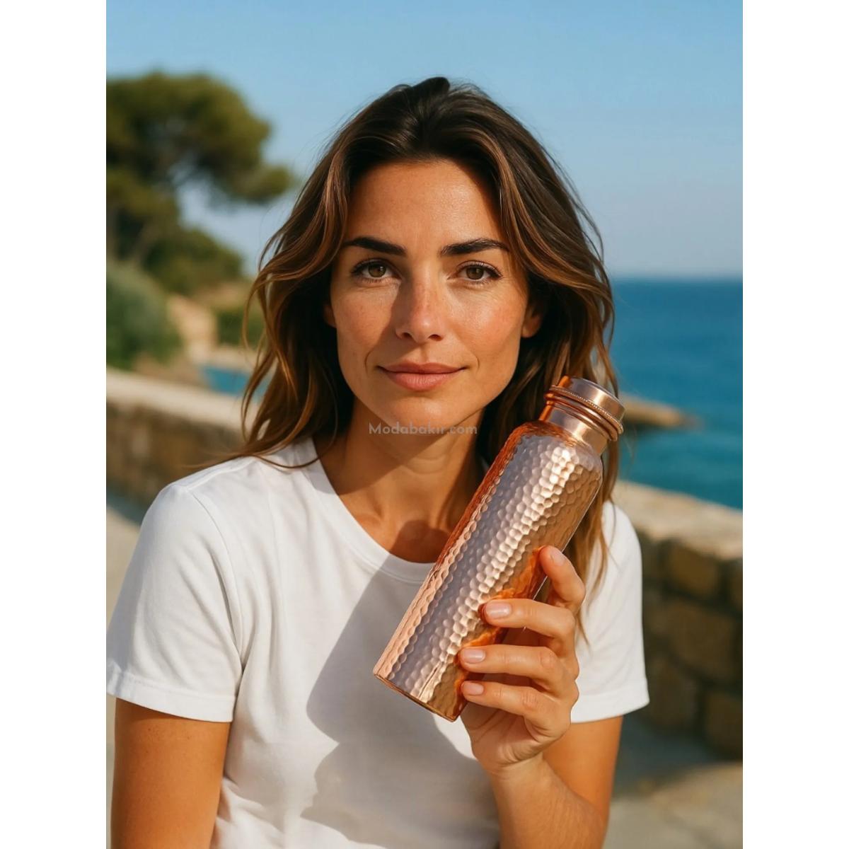 Bakır Matara,Bakır Su Matarası - Görsel 2