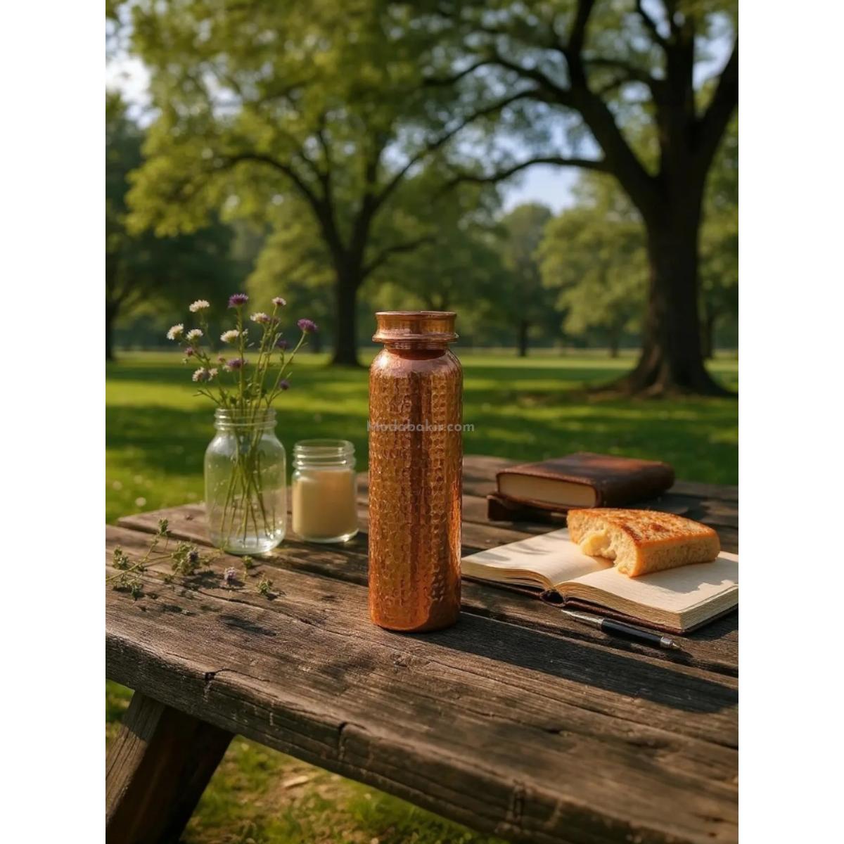 Bakır Matara,Bakır Su Matarası - Görsel 5