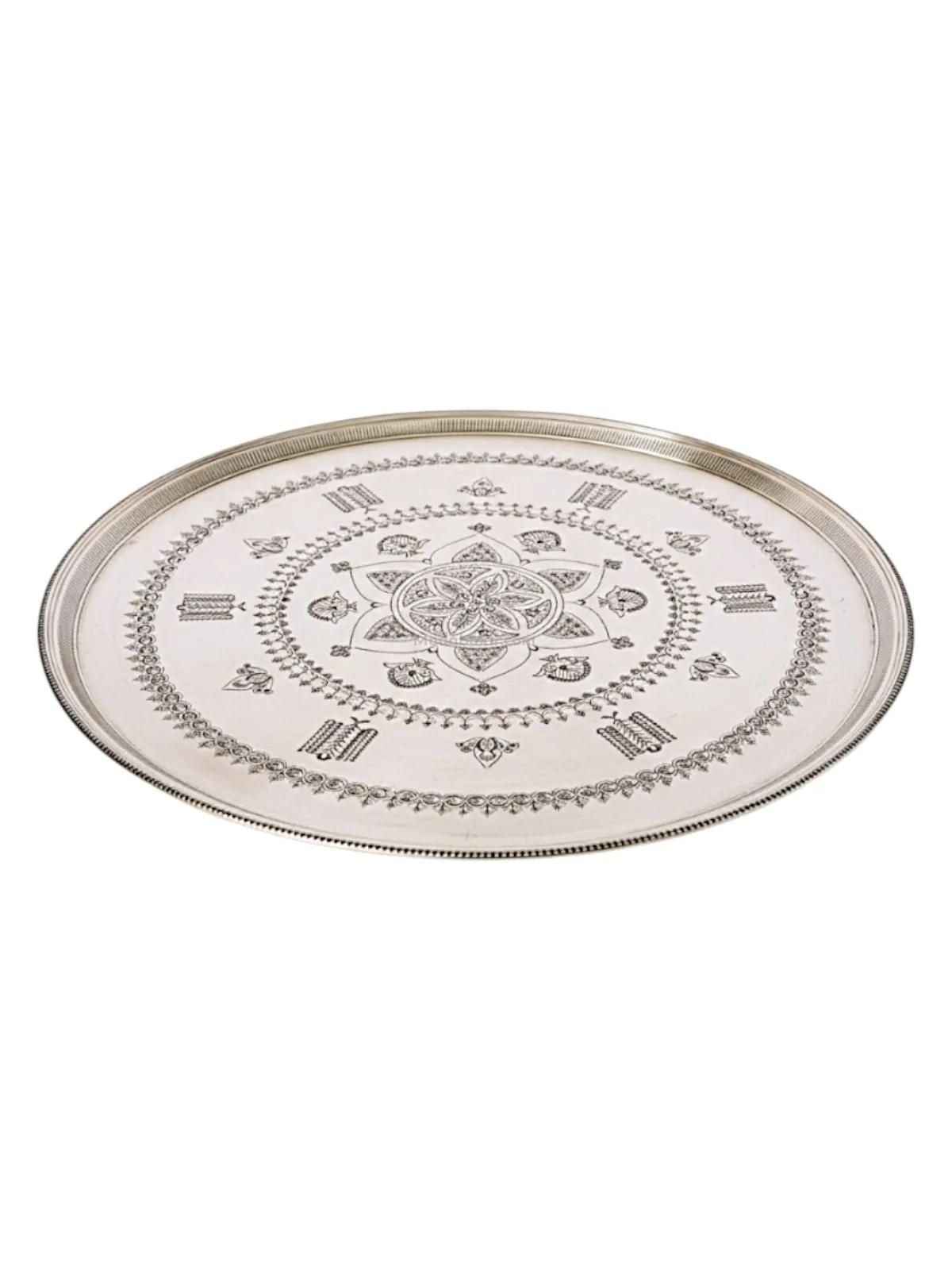 Bakır Nakışlı Tepsi 69 Cm - Görsel 1