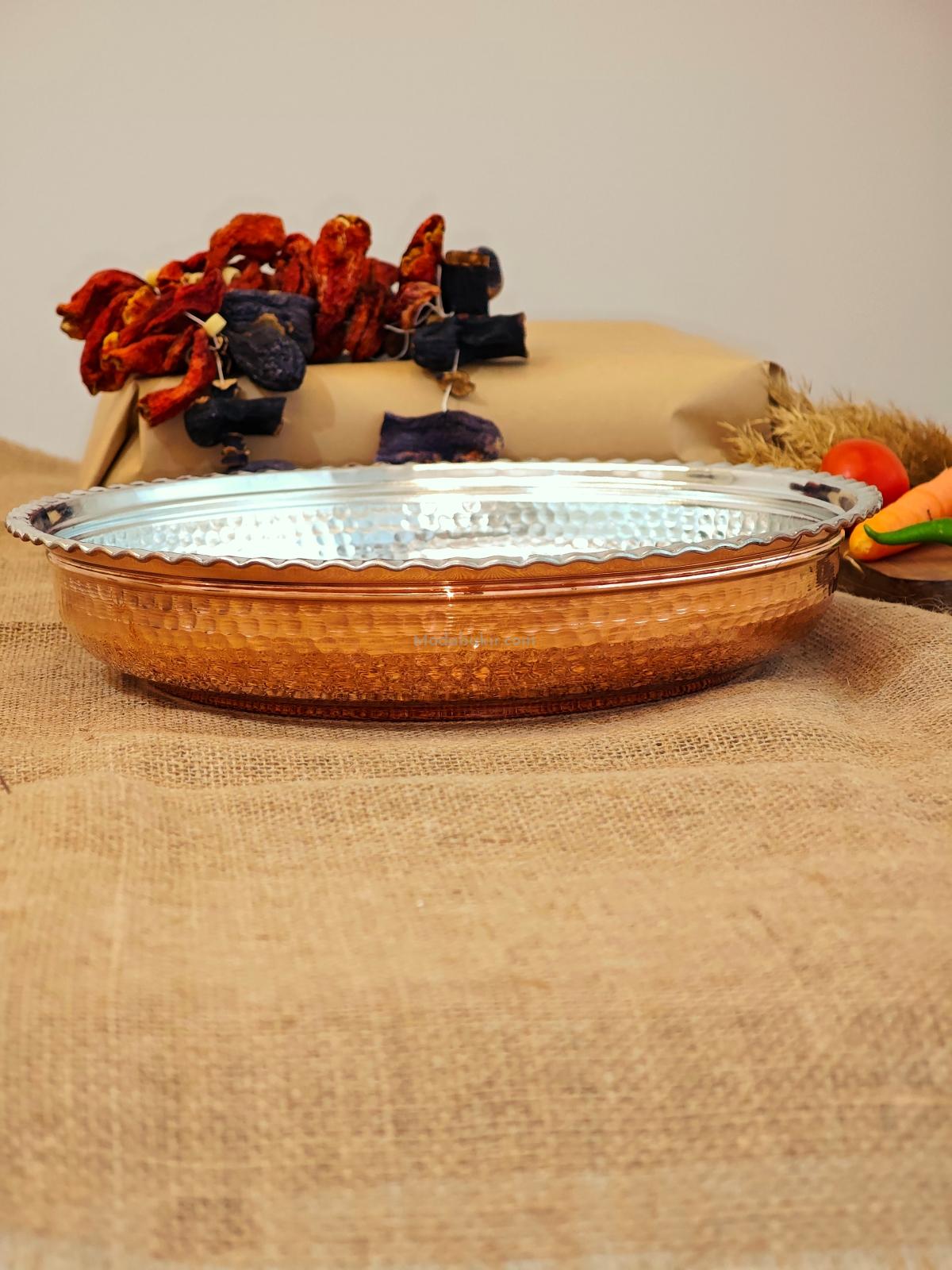 Bakır Paşa Sahani 32 cm - Görsel 6