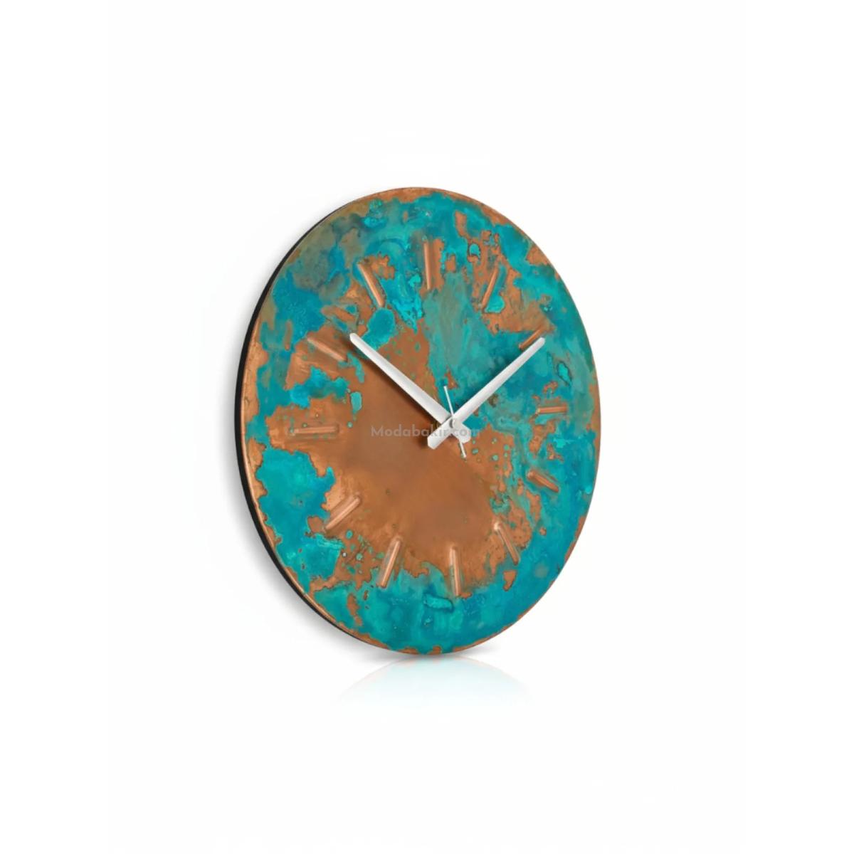 Bakır Patina Duvar Saati 30 cm - Görsel 2