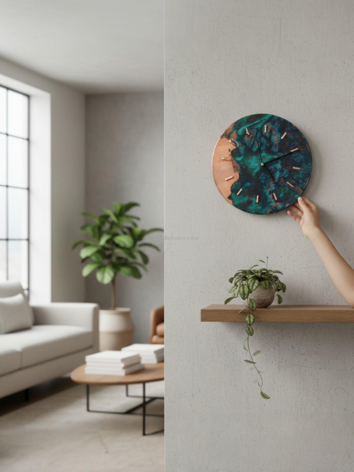 Bakır Patina Duvar Saati No:2 - Görsel 3