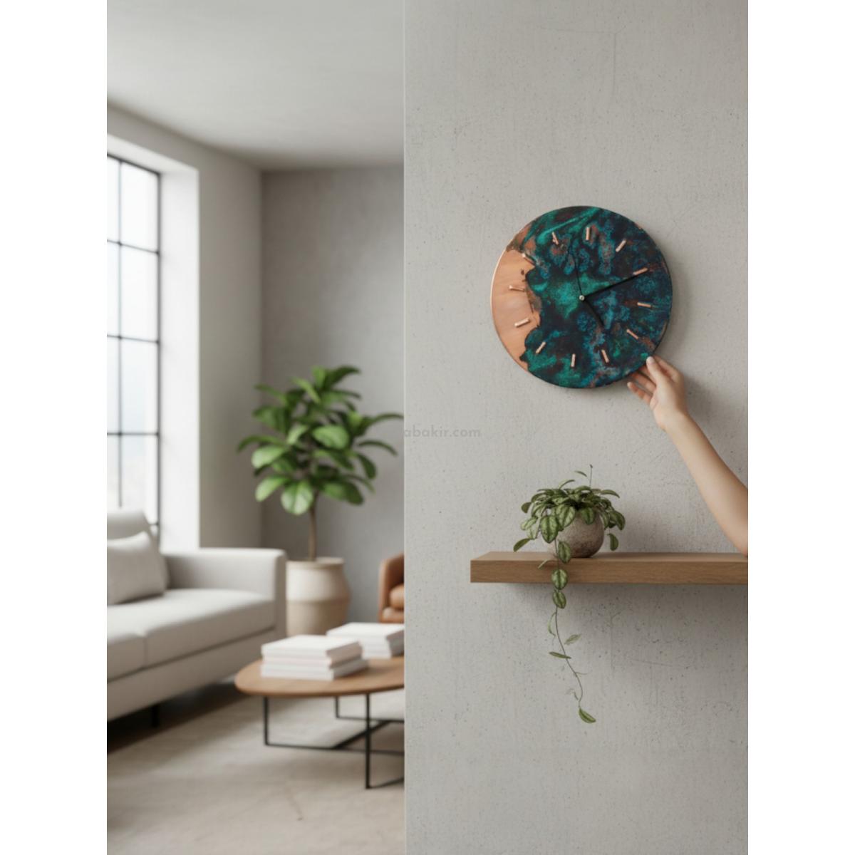 Bakır Patina Duvar Saati No:2 - Görsel 3