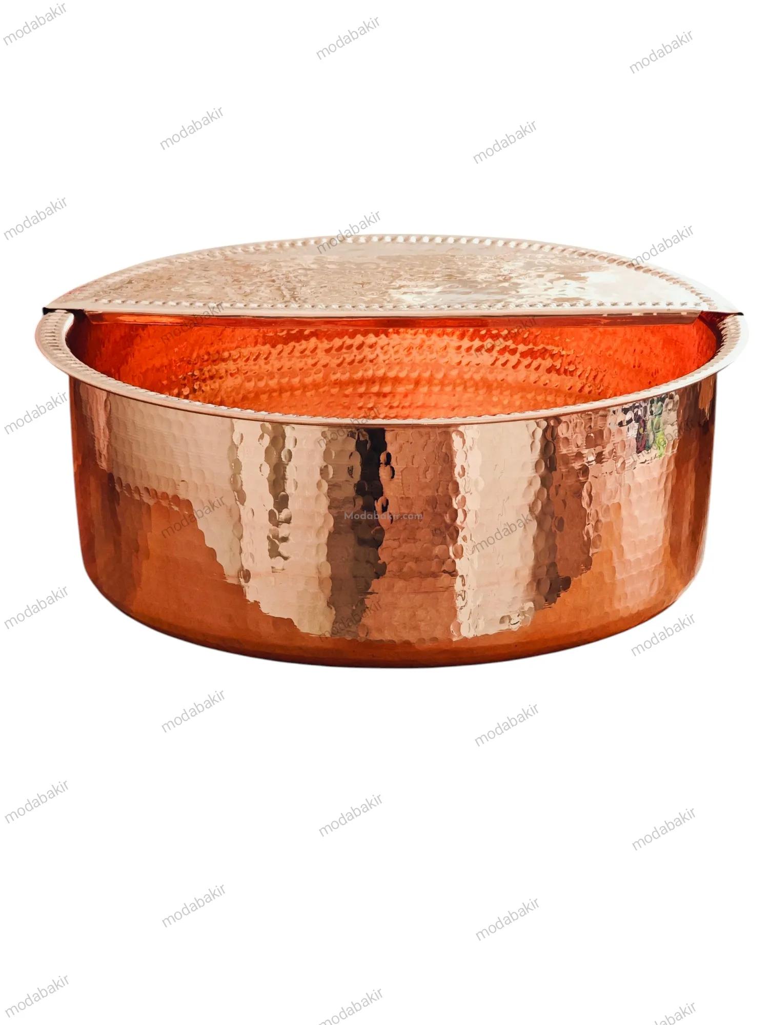 Bakır Pedikür Leğeni 40 cm - Görsel 1