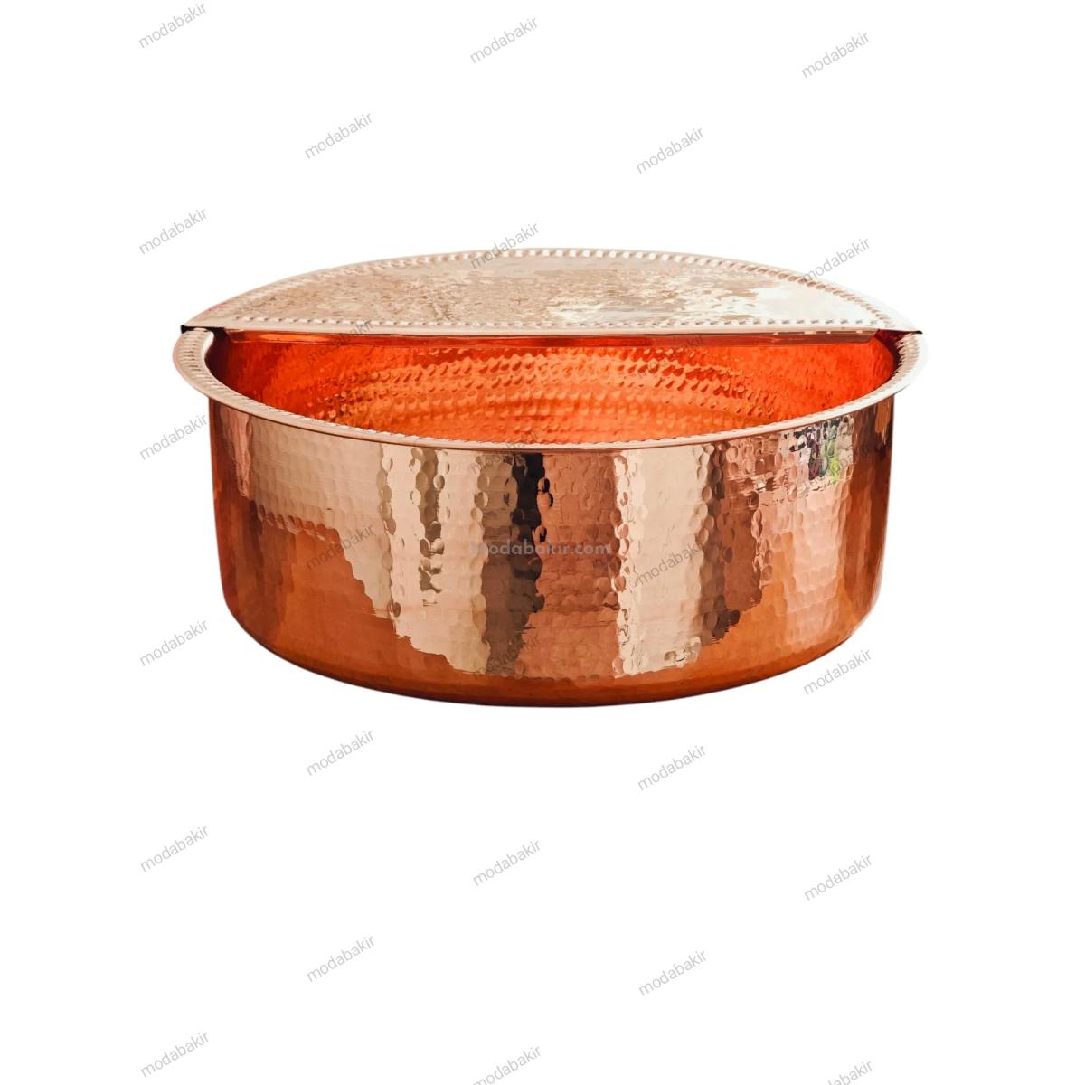 Bakır Pedikür Leğeni 40 cm - Görsel 1