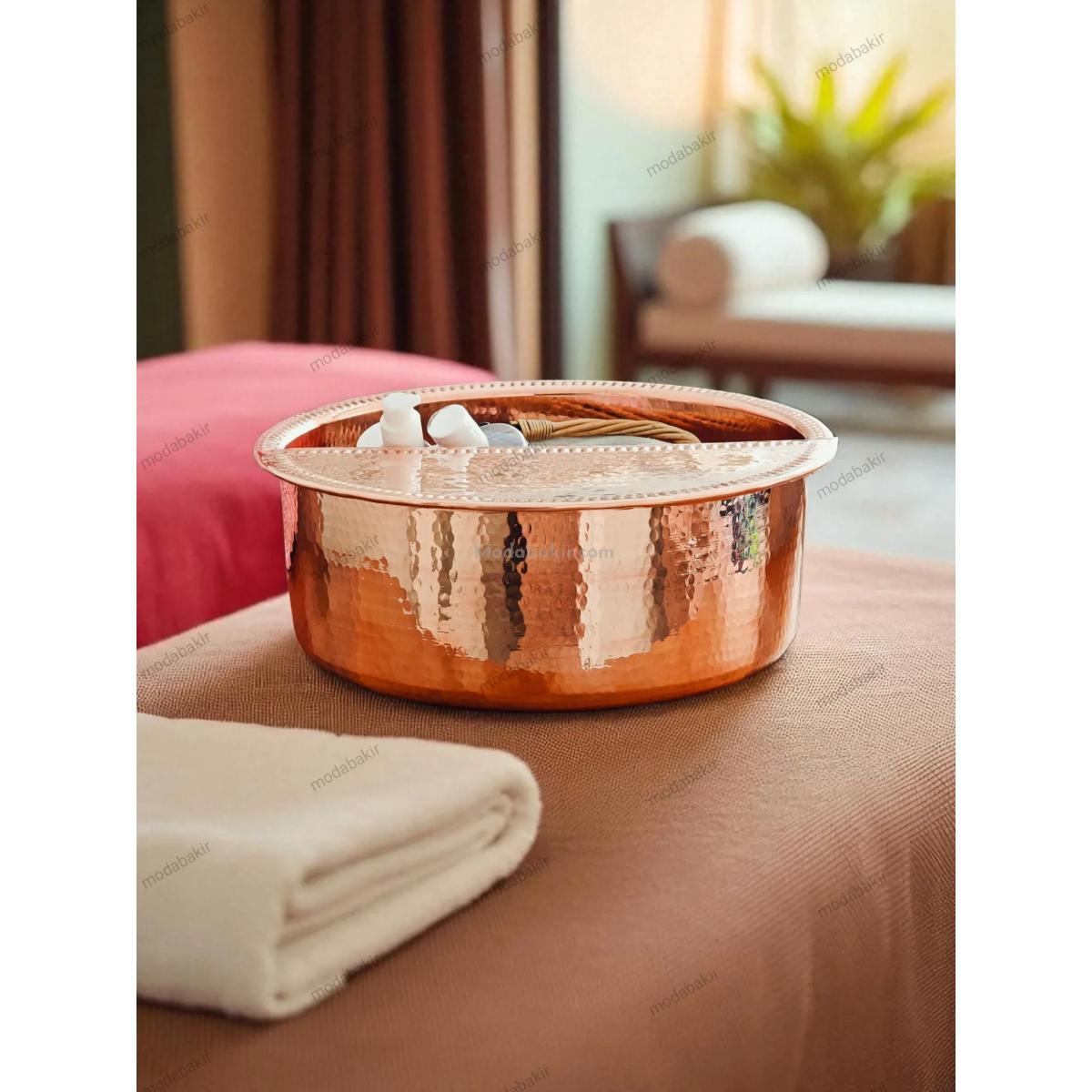 Bakır Pedikür Leğeni 40 cm - Görsel 2