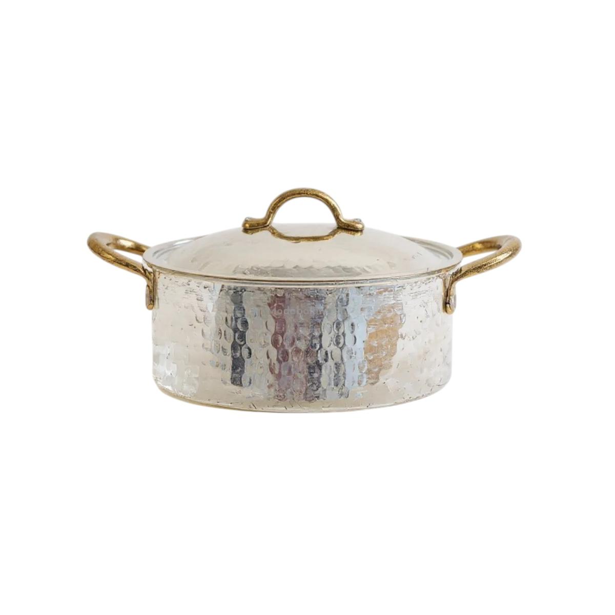 Bakır Pilav Tencere 22 cm - Görsel 1