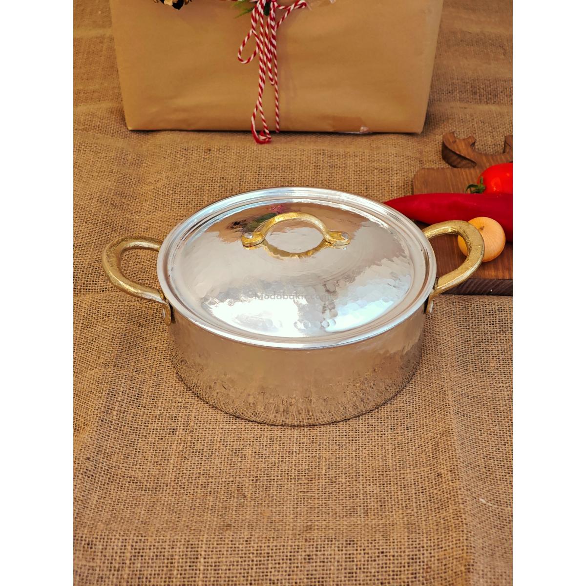 Bakır Pilav Tencere 22 cm - Görsel 2