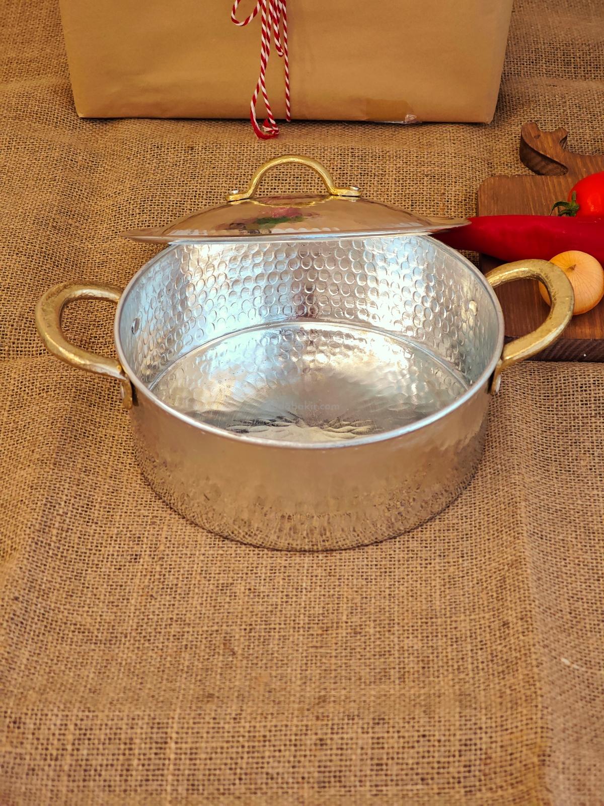 Bakır Pilav Tencere 22 cm - Görsel 3