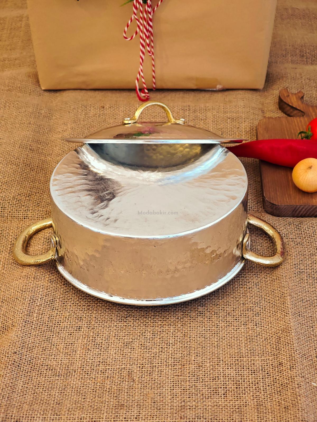Bakır Pilav Tencere 22 cm - Görsel 4