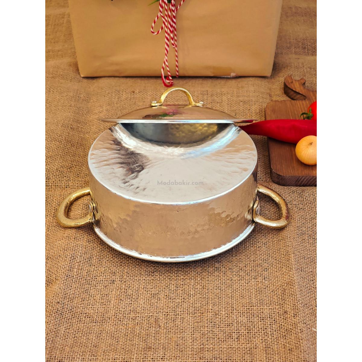 Bakır Pilav Tencere 22 cm - Görsel 4