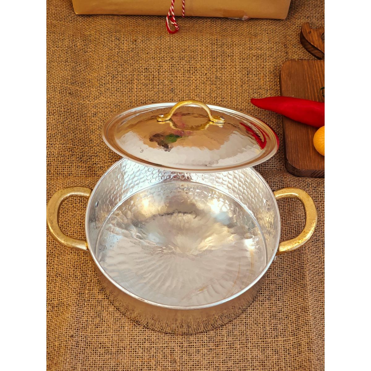 Bakır Pilav Tencere 22 cm - Görsel 5